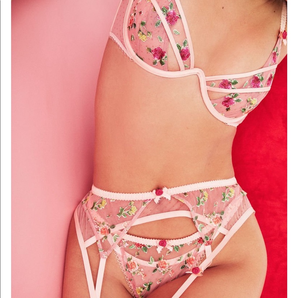NWT VS For Love and Lemons Garter Belt